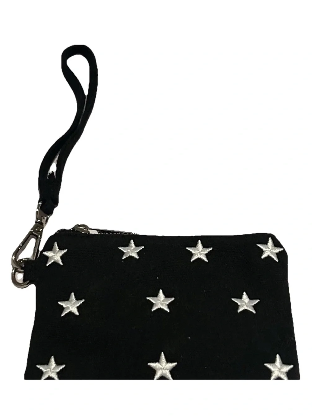 New Madden Girl Wristlet or Clutch Blue with White Stars made in Cambodia